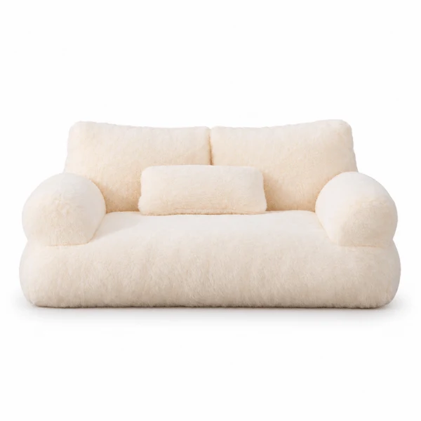 Panier canapé pour chat design peluche douce confortable - SofaSeat™