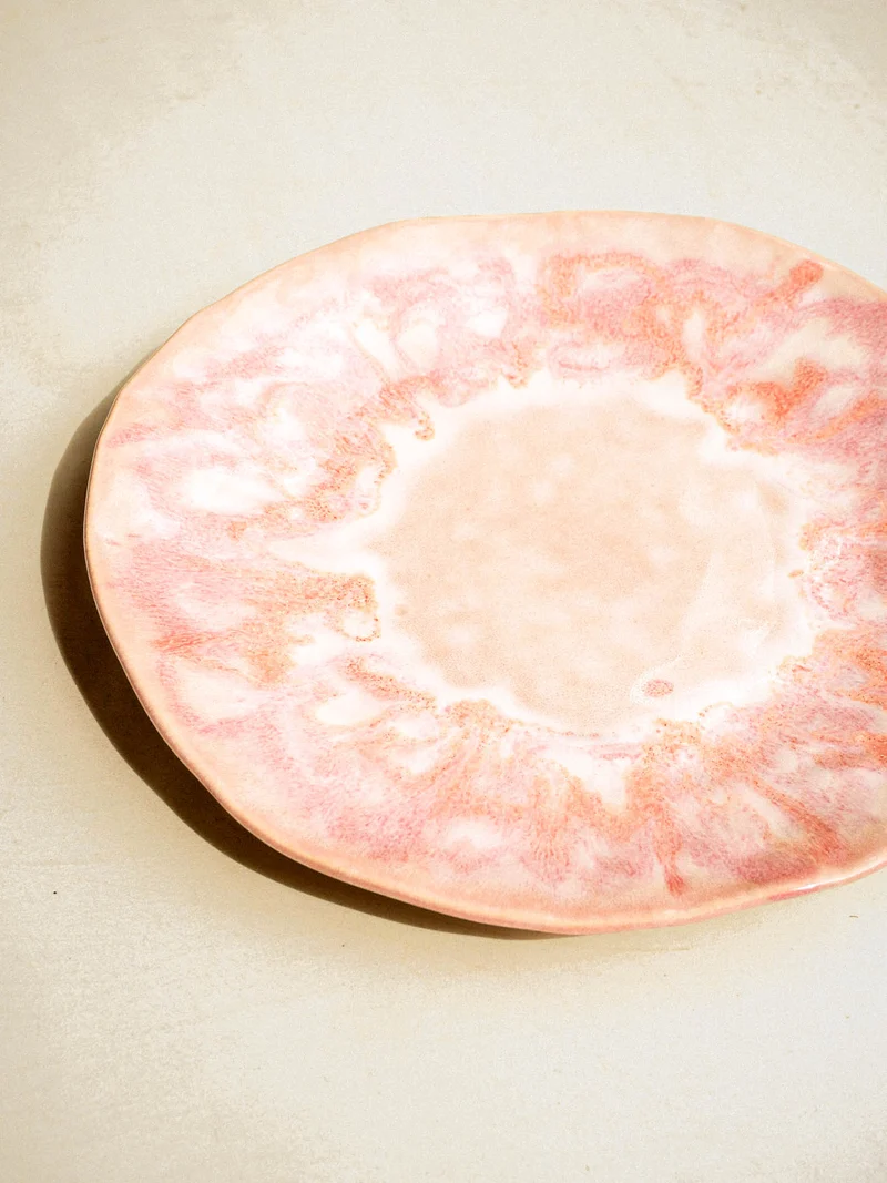 Petite assiette Onda | Rose anémone