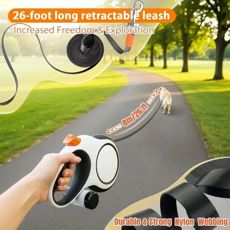 Laisse enrouleur 8m gros chien