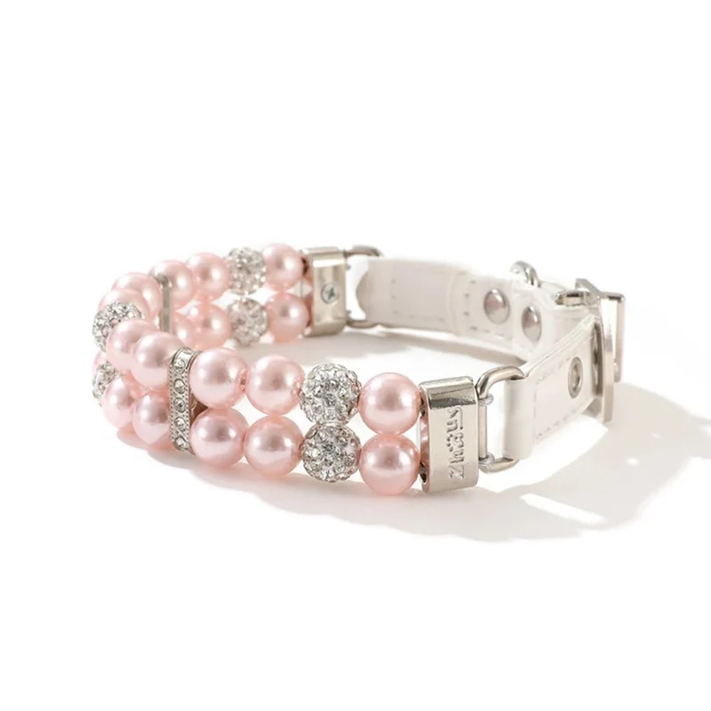 Collier chien perle