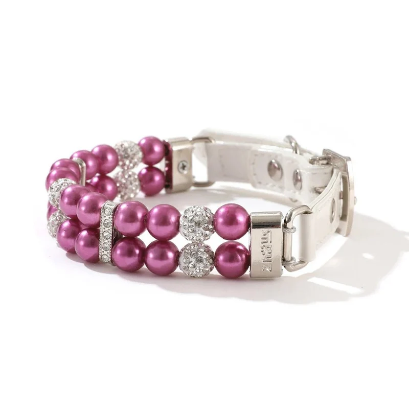 Collier chien perle