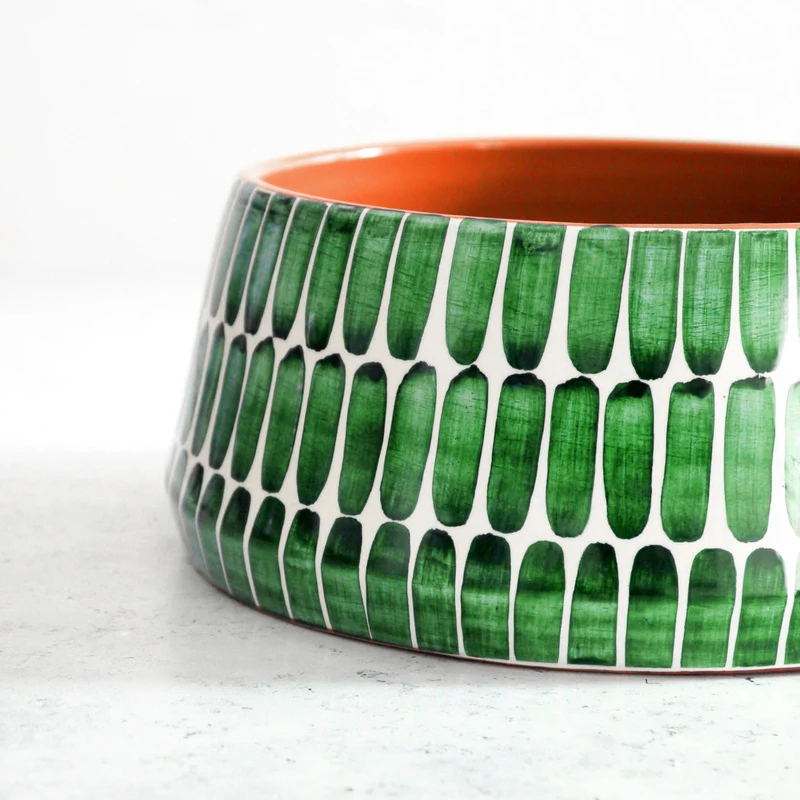 Grand bol « Dash » vert, Ø 23 cm - Livraison prévue mi-octobre