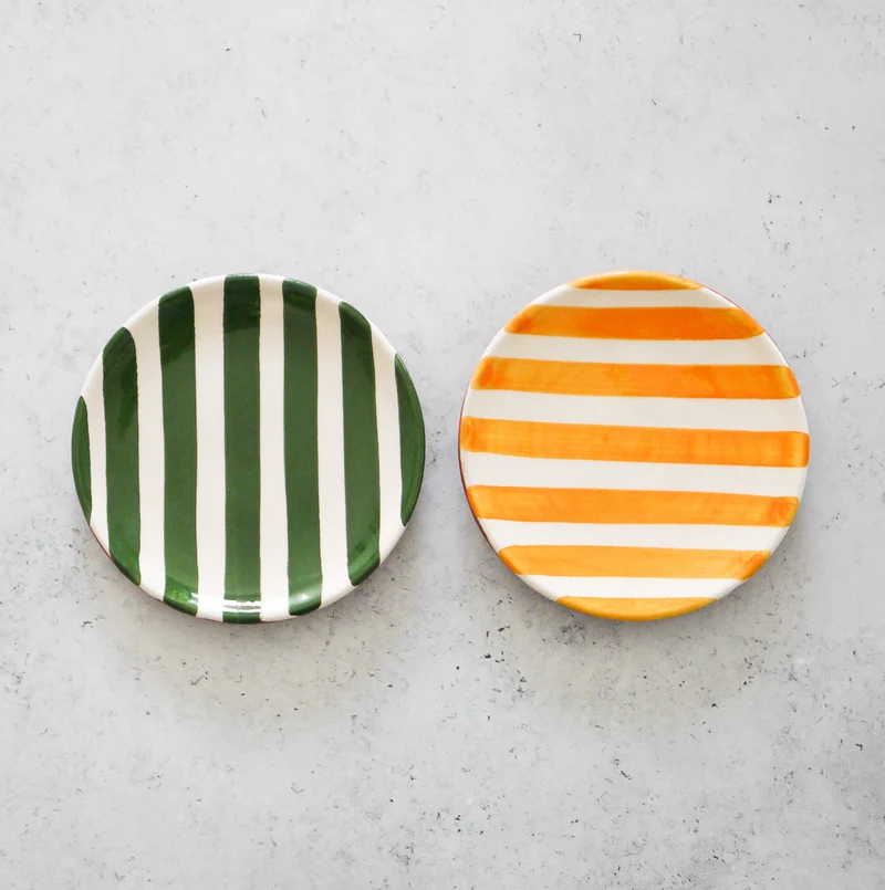 Assiette à rayures Mini , Ø 12 cm