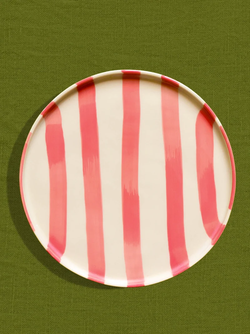 Grande assiette | Rose Linhas
