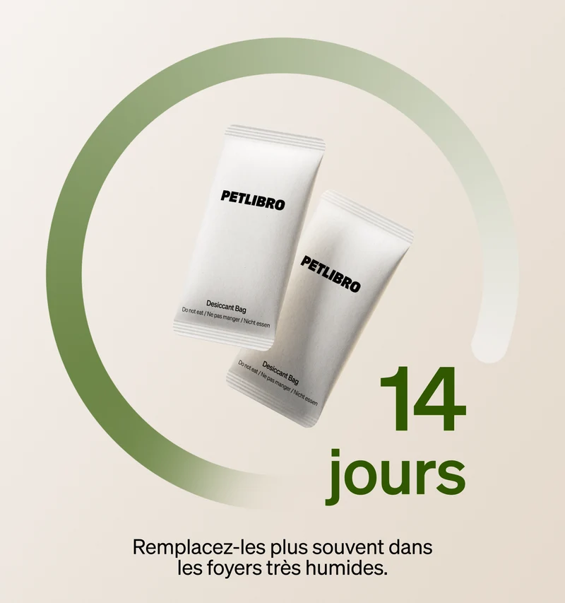 Nouveau sachet déshydratant pour aliments