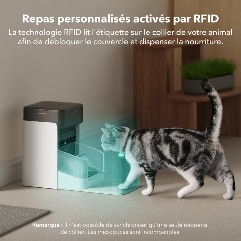 One RFID distributeur pour animaux
