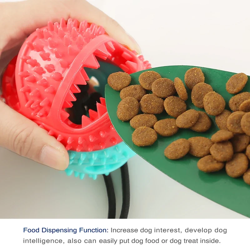 Jouets pour Grands Chiens - Balle avec Ventouse et Corde