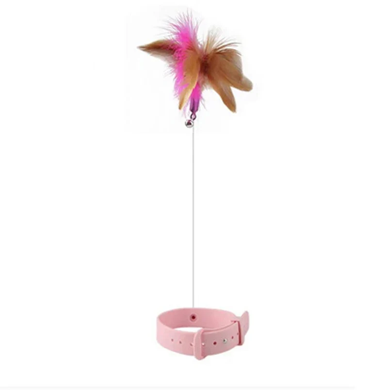 Jouets Interactifs pour Chats - Baguette Amusante avec Plume et Clochette