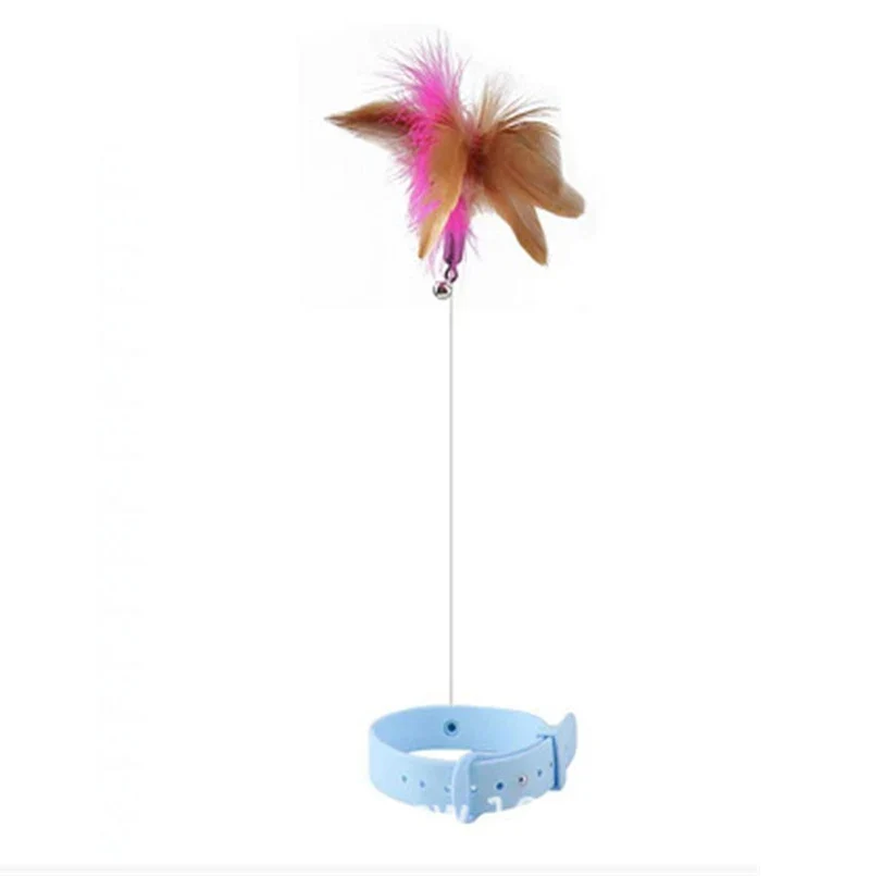 Jouets Interactifs pour Chats - Baguette Amusante avec Plume et Clochette