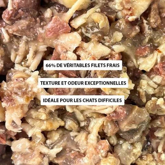 Filets pour chat au poulet et canard Atavik 🍖 – 66 % de filets