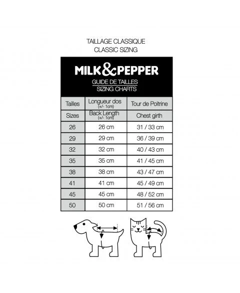 Pull col fourrure pour chien Cornelius Milk & Pepper 🐾