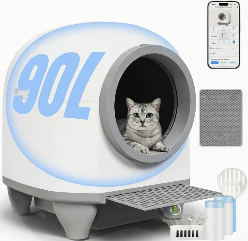 Litière autonettoyante pour chat oreilles de chat – Devoko