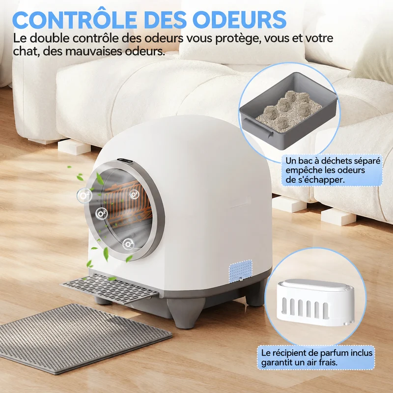 Litière autonettoyante pour chat oreilles de chat – Devoko