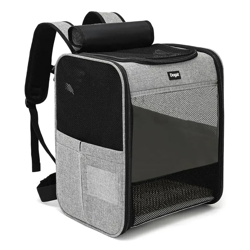 Sac à dos de transport XL pour chat – respirant et pliable, jusqu'à 10 kg