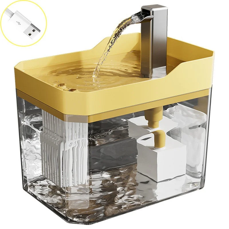 Fontaine d'eau pour chat à gros débit