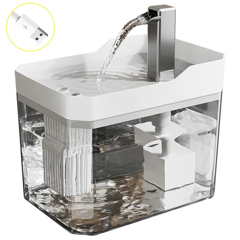 Fontaine d'eau pour chat à gros débit