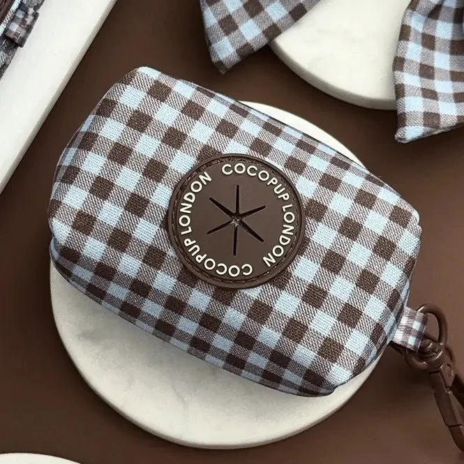Pochette sacs d'hygiène pour chien Chelsea Check CocoPup London