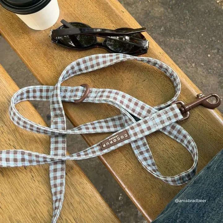 Laisse pour chien à carreaux Chelsea Check CocoPup London