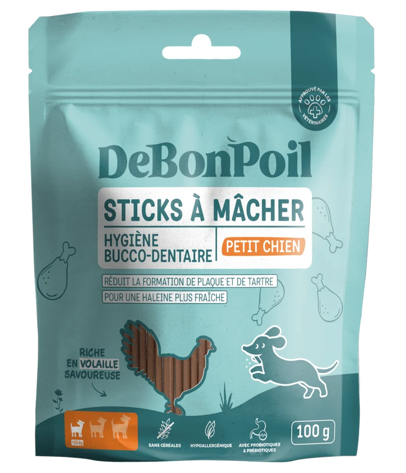 Sticks dentaires chien à la volaille DeBonPoil 🦷