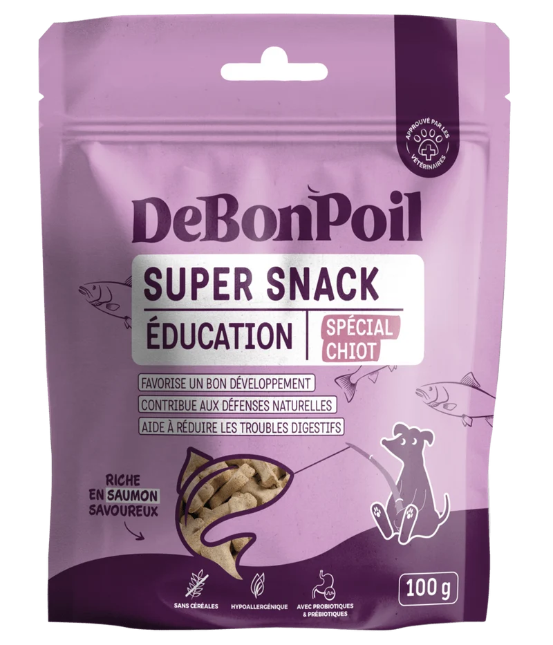 Friandises éducation chiot au saumon Super Snack DeBonPoil 🦴