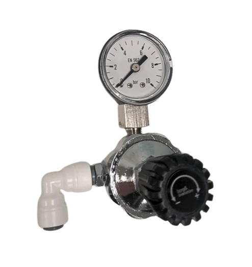Réducteur de pression avec manomètre pour bouteille de CO2 jetable de 660 grammes