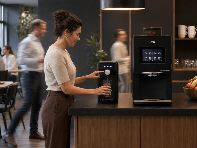 Fontaine à eau compacte Habit | Eau froide, à température ambiante ou gazeuse | 18,5 l/h