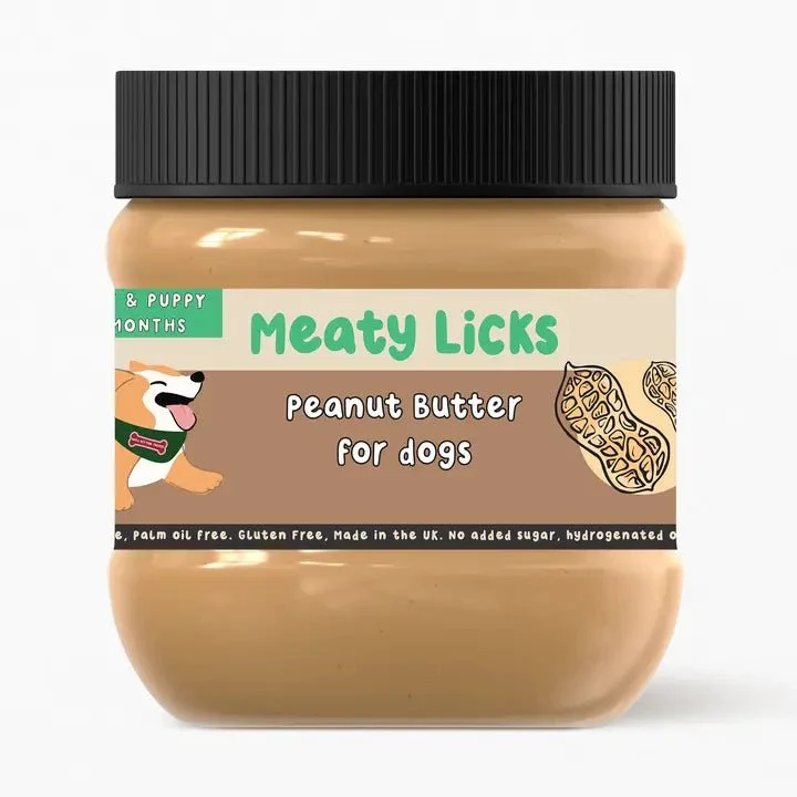 Beurre de cacahuète à lécher pour chien Meaty Licks 🥜