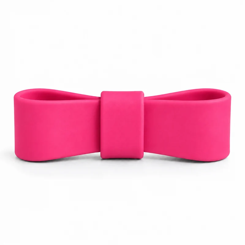 Nœud papillon Octobre rose pour chien et chat en Biothane