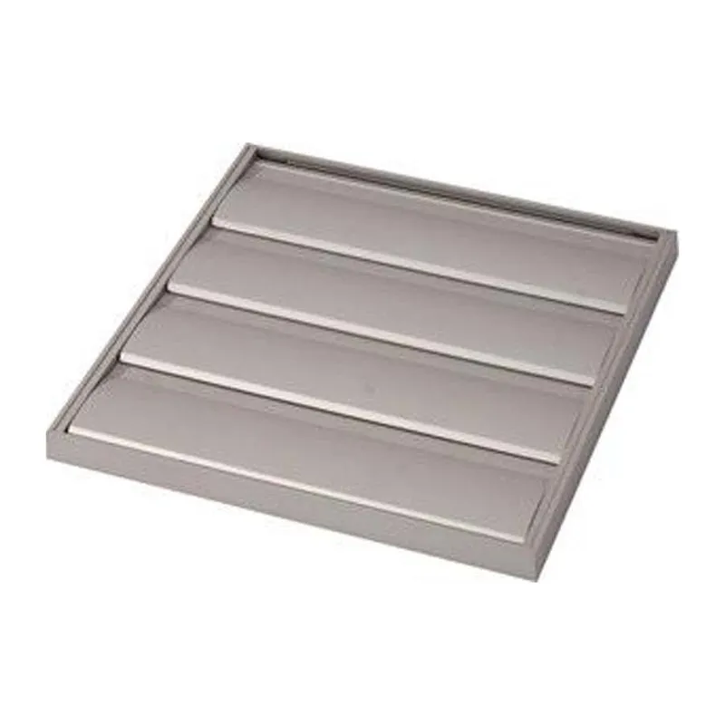 Grille à persiennes pour système d'extraction de fumée par évacuation murale