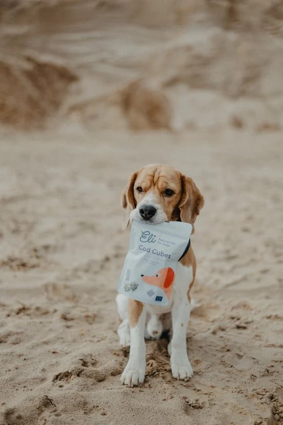 Cubes de peau de morue séchée pour chien Eli 🐟