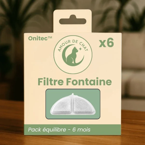 Fontaine à eau chat sans fil inox à source centrale - Onitec™