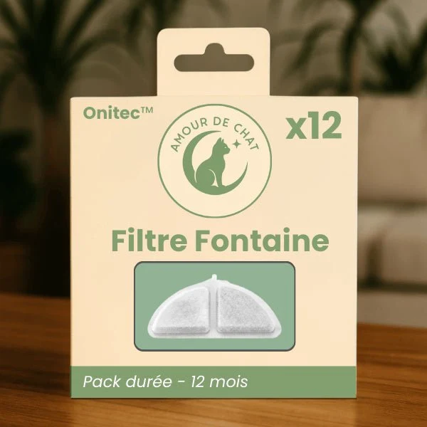 Fontaine à eau chat sans fil inox à source centrale - Onitec™
