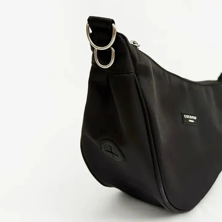 Sac de promenade pour chien bandoulière forme croissant CocoPup London 🐾