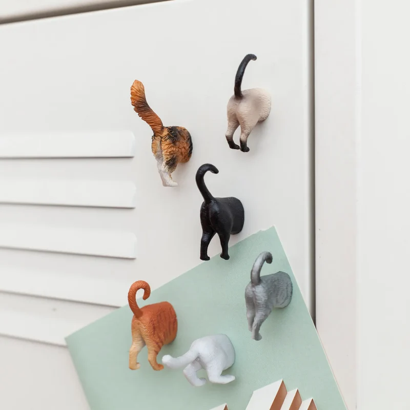 Magnets Derrières de Chats - Lot de 6
