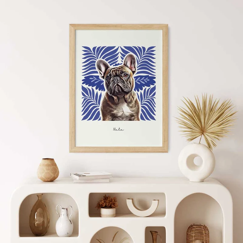Portrait animaux personnalisé - Blue Blue