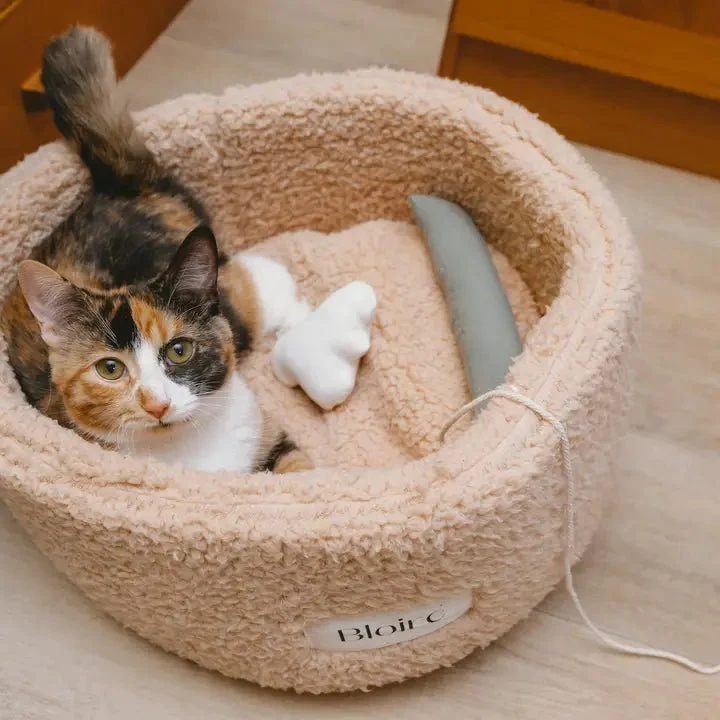 Panier en sherpa ultra doux pour chat Ecocat 🐱