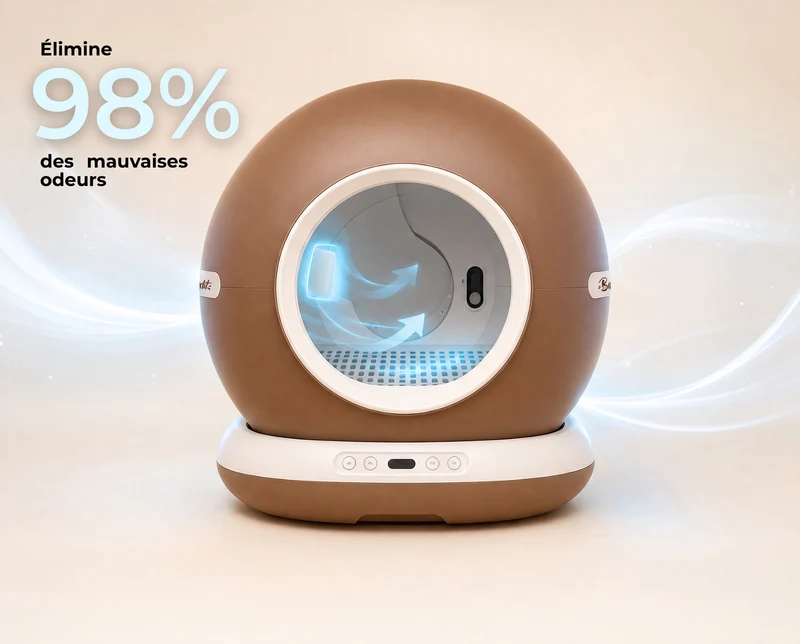 Bac à litière autonettoyant intelligent