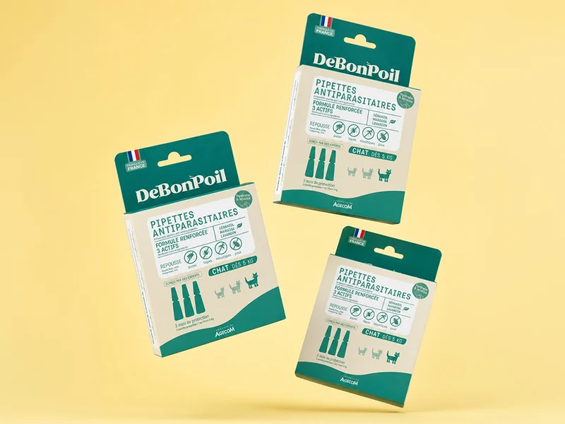 Pipettes antiparasitaires chat