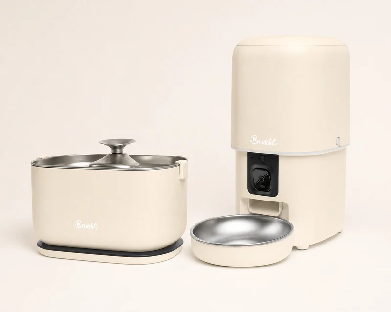Kit fontaine sans fil + distributeur