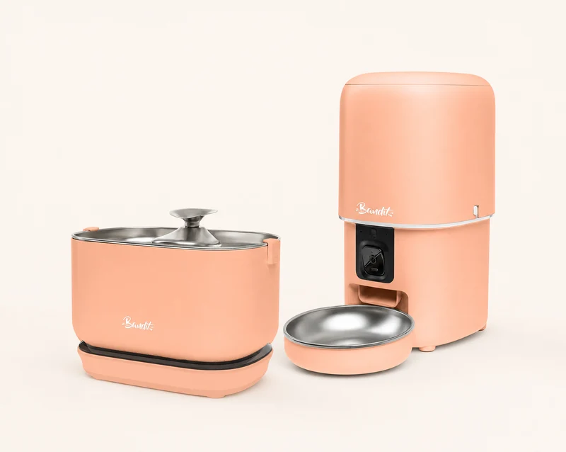 Kit fontaine sans fil + distributeur