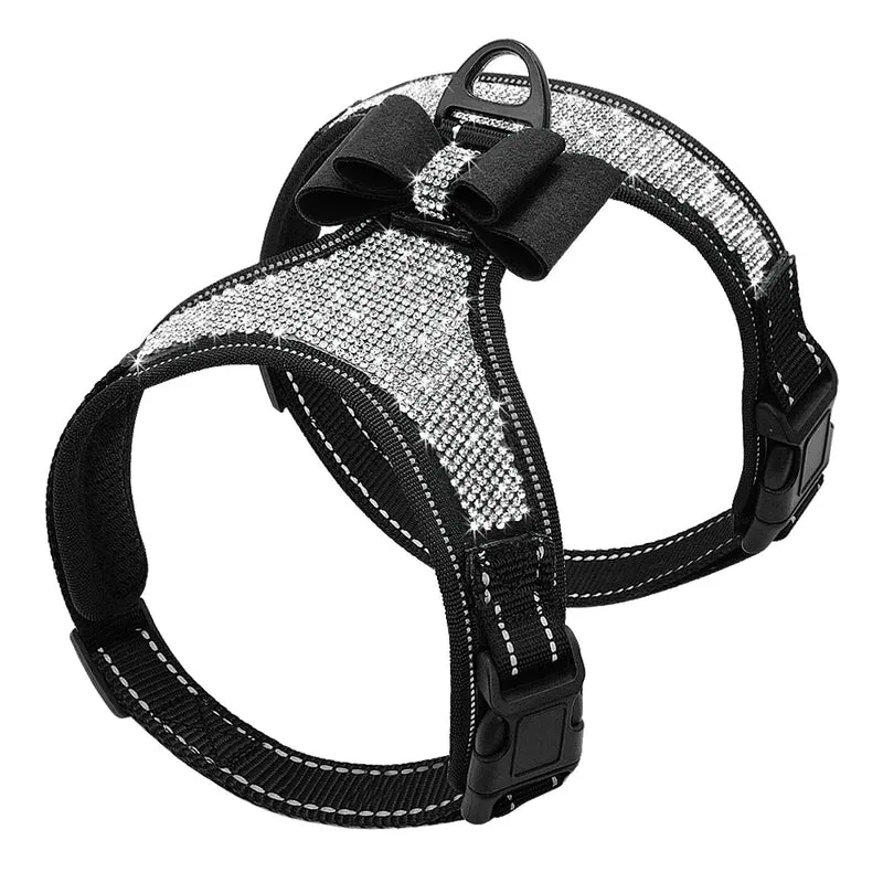 Harnais strass pour petit chien