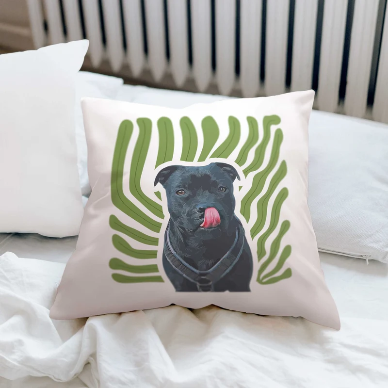 Coussin personnalisé animaux – Leaf
