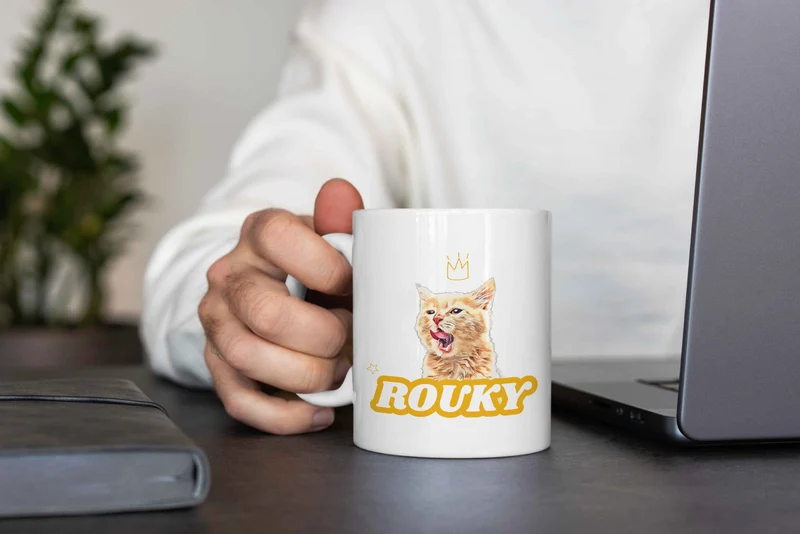Mug personnalisé animal Royal