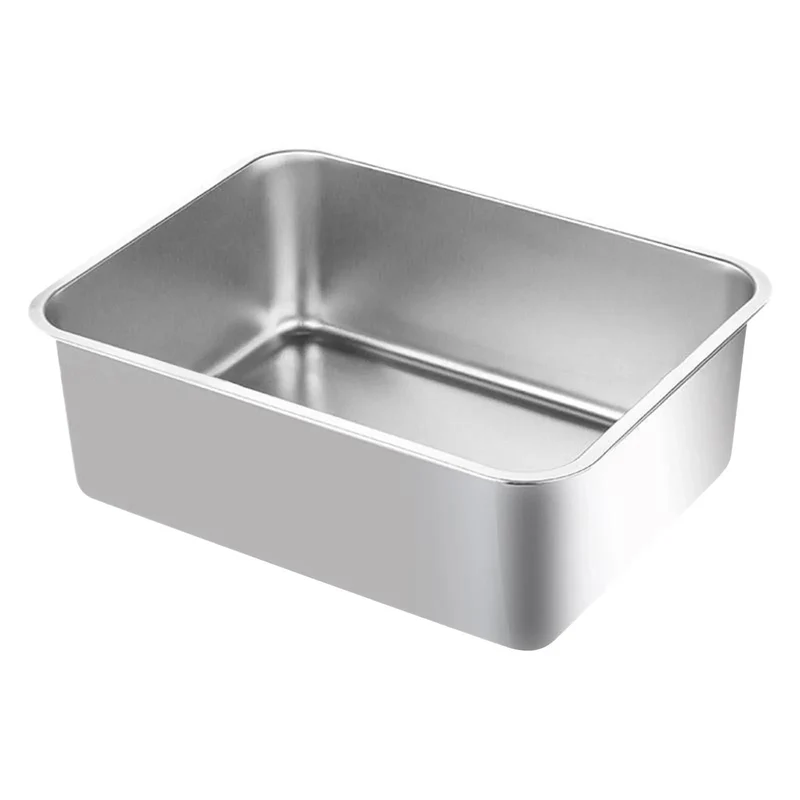 Bac à Litière Acier Inox