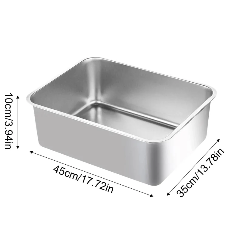Bac à Litière Acier Inox
