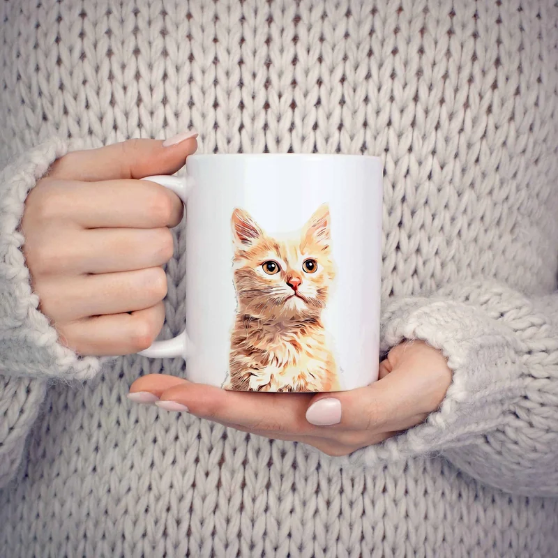 Mug personnalisé animal simple