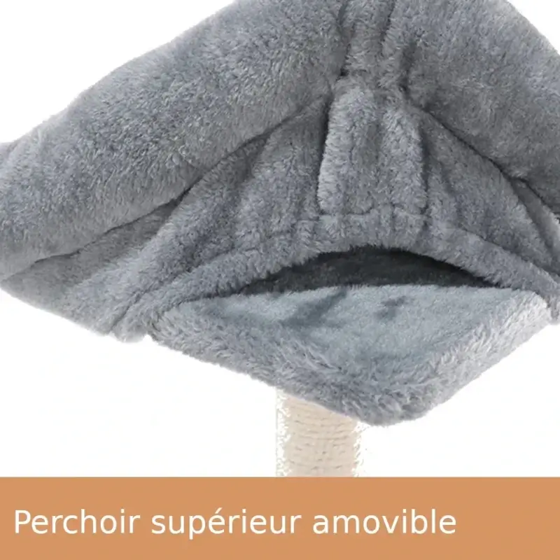 Arbre à chat multi-niveaux avec Hamacs - Griffoirs en sisal et jouets intégrés