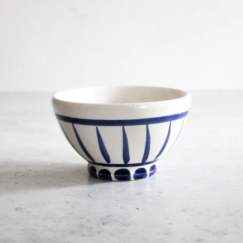 Petit bol traditionnel en bleu