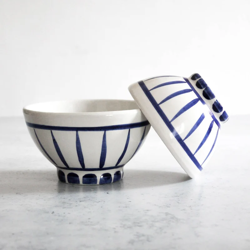 Petit bol traditionnel en bleu