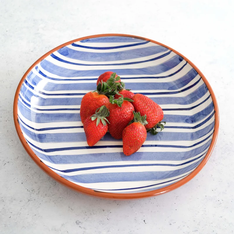 Bol de service Cabana bleu, Ø27cm